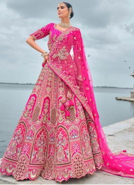 Stupendous Sequins Rani Silk Designer Lehenga Choli