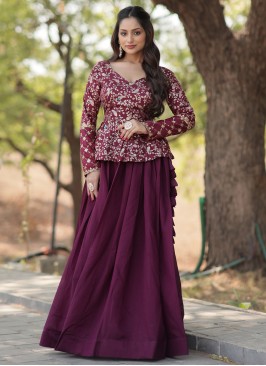 Stylish Vichitra Silk Readymade Lehenga Choli