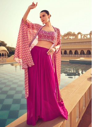 Suave Plain Chinon Readymade Lehenga Choli