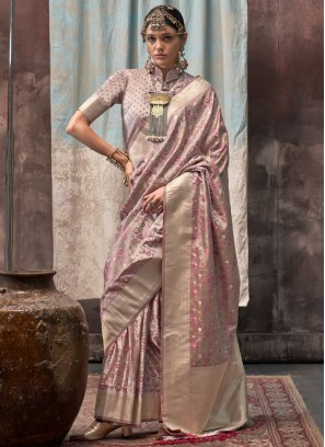 Suave Satin Designer Saree