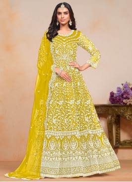 Sunshine Embroidered Yellow Trendy Salwar Kameez 