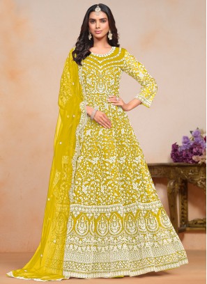 Sunshine Embroidered Yellow Trendy Salwar Kameez 