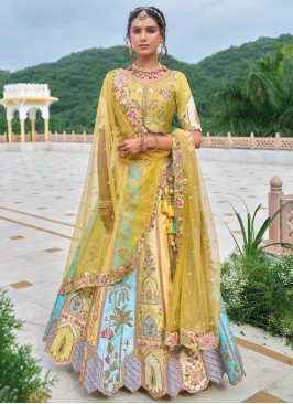 Sunshine Silk Thread Multi Colour Designer Lehenga Choli