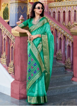 Surpassing Handloom silk Contemporary Saree