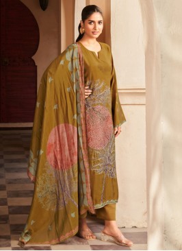 Tempting Embroidered Muslin Designer Salwar Kameez