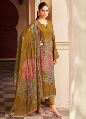 Tempting Embroidered Muslin Designer Salwar Kameez