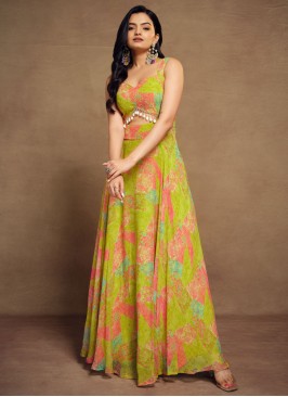 Thrilling Georgette Readymade Gown
