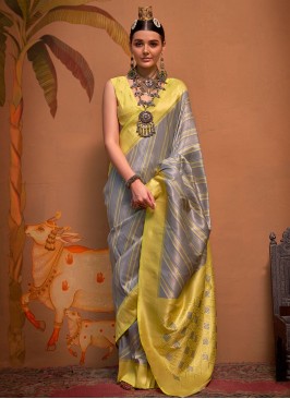 Thrilling Handloom silk Classic Saree