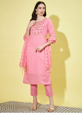 Tiptop Embroidered Pink Designer Salwar Kameez 