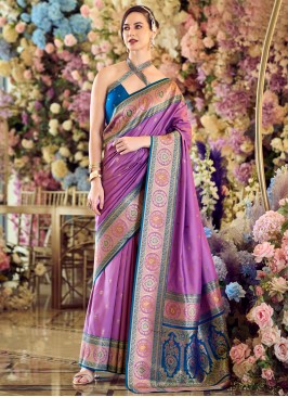 Titillating Banarasi Silk Classic Saree