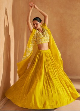 Topnotch Plain Silk Readymade Lehenga Choli