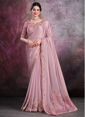 Transcendent Embroidered Sangeet Contemporary Saree