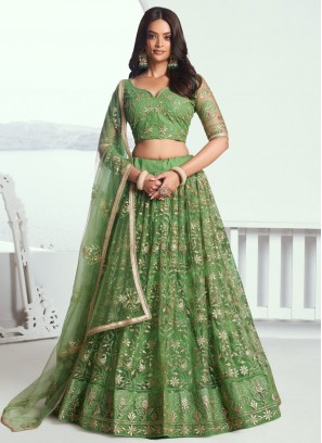 Transcendent Green Lehenga Choli