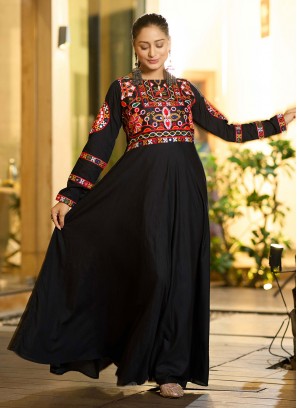 Urbane Embroidered Festival Floor Length Kurti