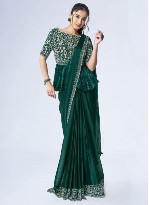 Urbane Green Sangeet Designer Saree