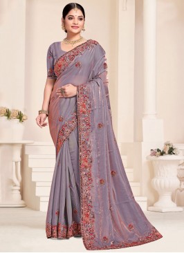 Urbane Silk Beads Designer Contemporary Saree