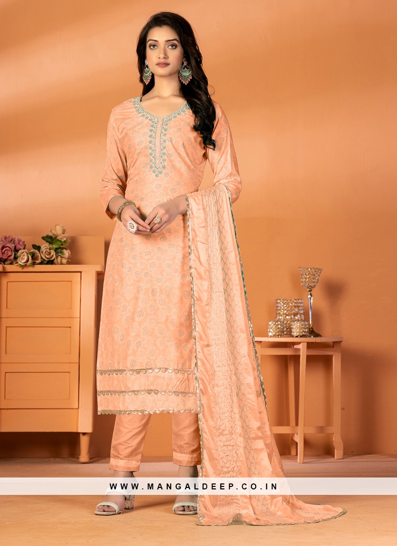 Cotton embroidery sales salwar suit