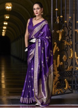 Violet Festival Classic Saree