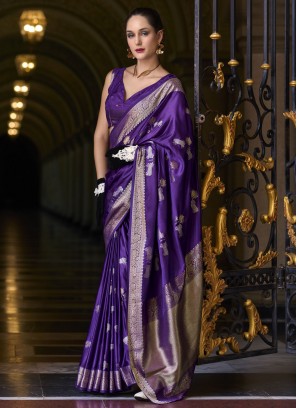 Violet Festival Classic Saree