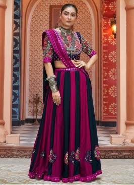 Viscose Multi Colour Mirror Readymade Lehenga Choli