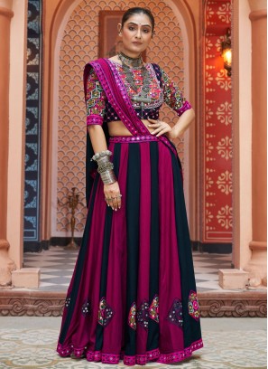 Viscose Multi Colour Mirror Readymade Lehenga Choli