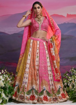 Viscose Zardosi Work Trendy Lehenga Choli in Multi Colour