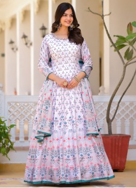 Vivacious Embroidered Trendy Gown