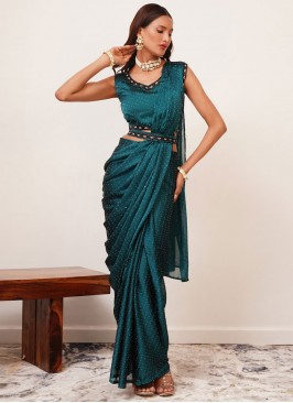 Whimsical Morpeach  Trendy Saree