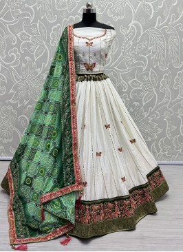 White Embroidered Lehenga Choli