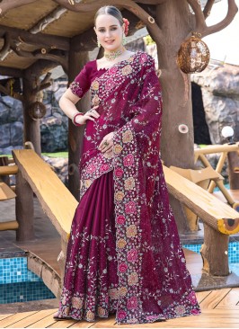 Wine Festival Contemporary Saree