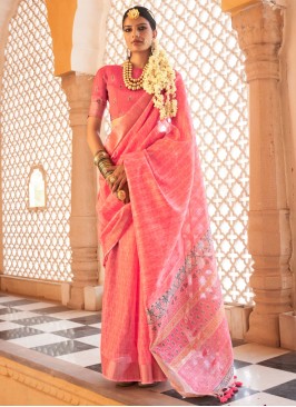 Winsome Woven Festival Trendy Saree