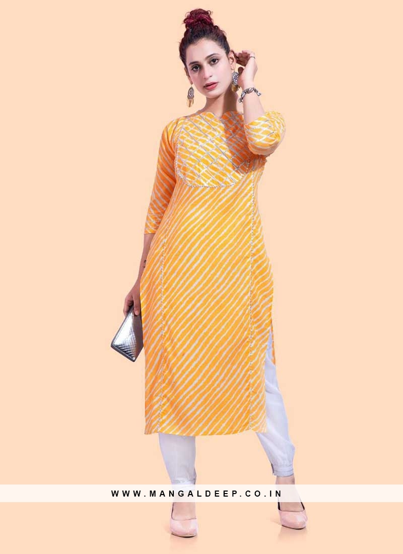 Discover 81+ yellow color kurti - thtantai2