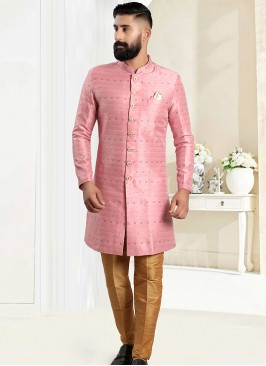 Pink & Ciku Fusion Elegance: Men's Indo-Western En
