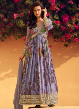 Zesty Print Ceremonial Designer Gown