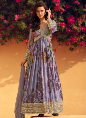 Zesty Print Ceremonial Designer Gown